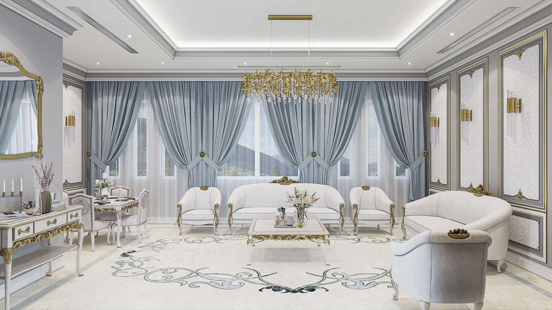 Arabic Majlis and Hall Interior Deisign!-11