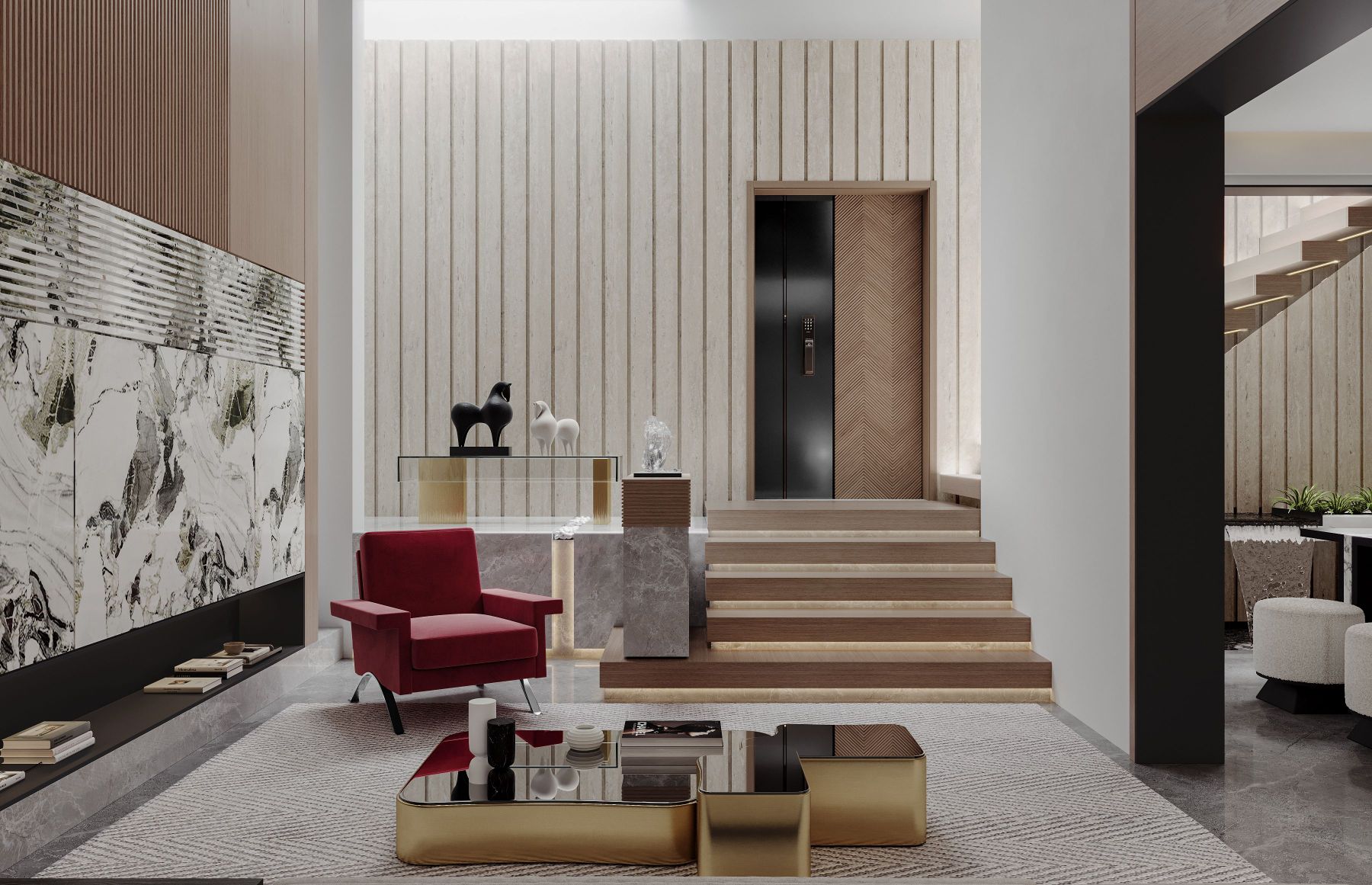 最近渲染，地下室也可以这样设计-3