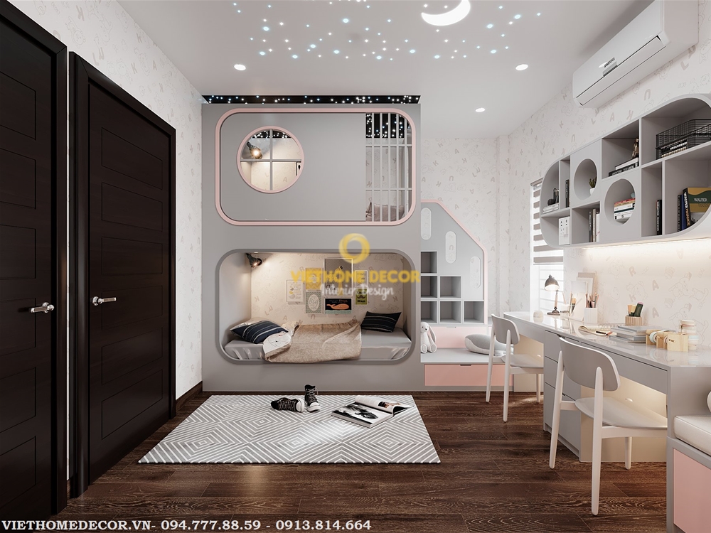 男孩女孩卧室设计丨Viet Home Decor-7