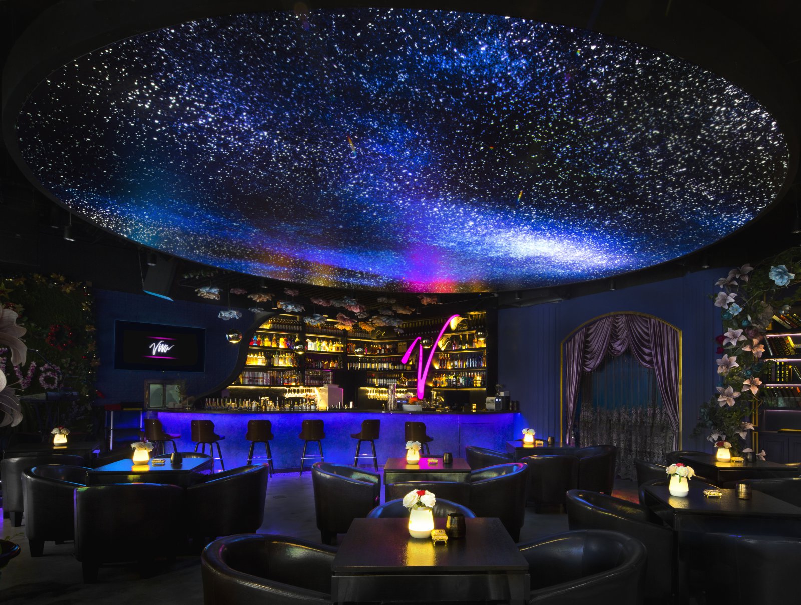 太原斑斓空间打造浪漫轻奢星空酒吧-14