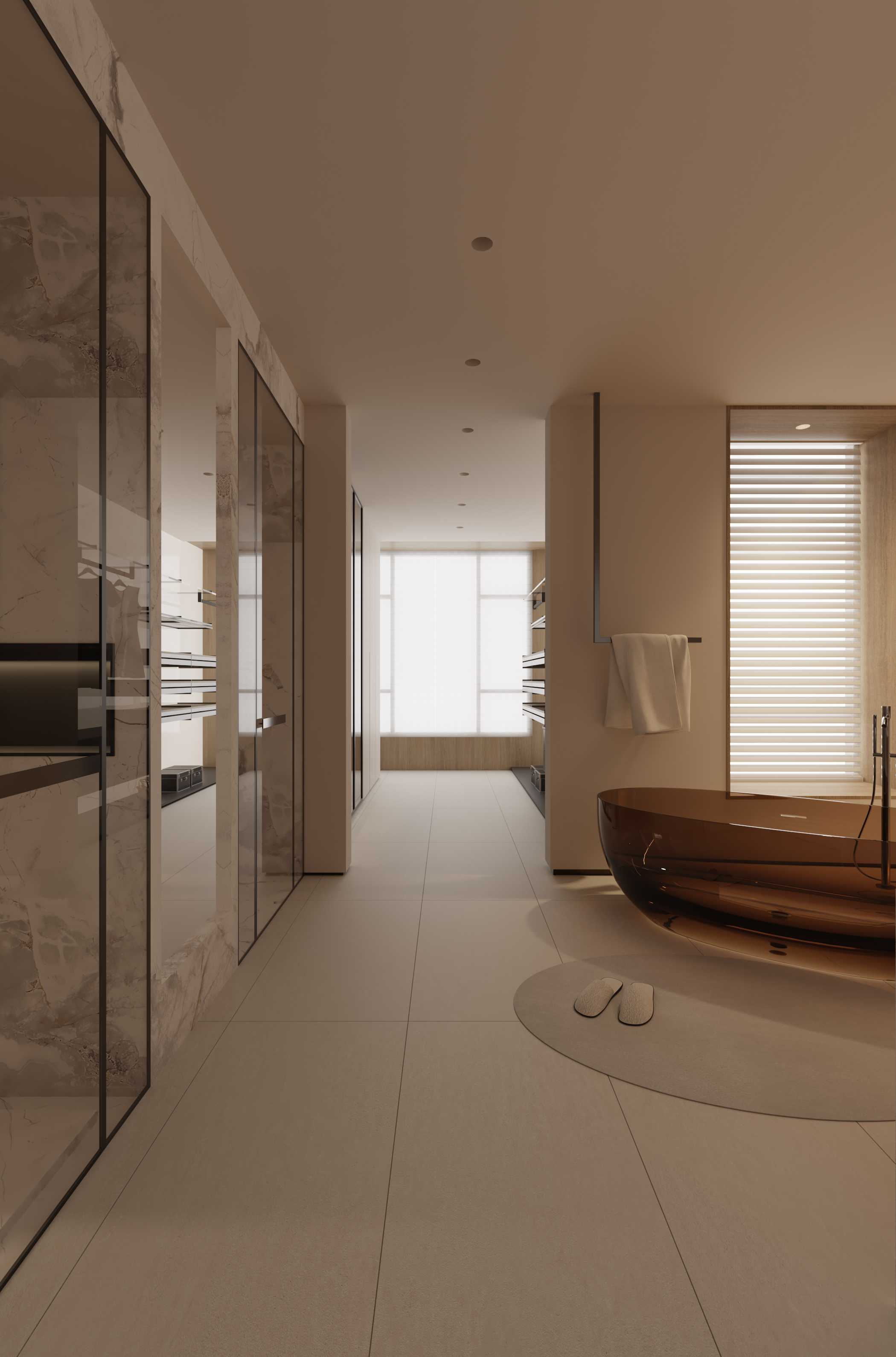 现代奶油风大平层-28