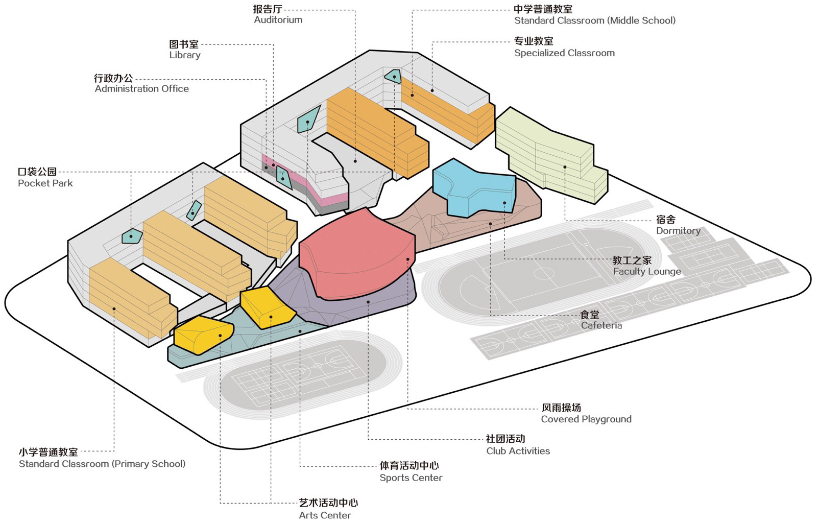 衢州市第六实验学校丨中国衢州丨零壹城市建筑事务所-20