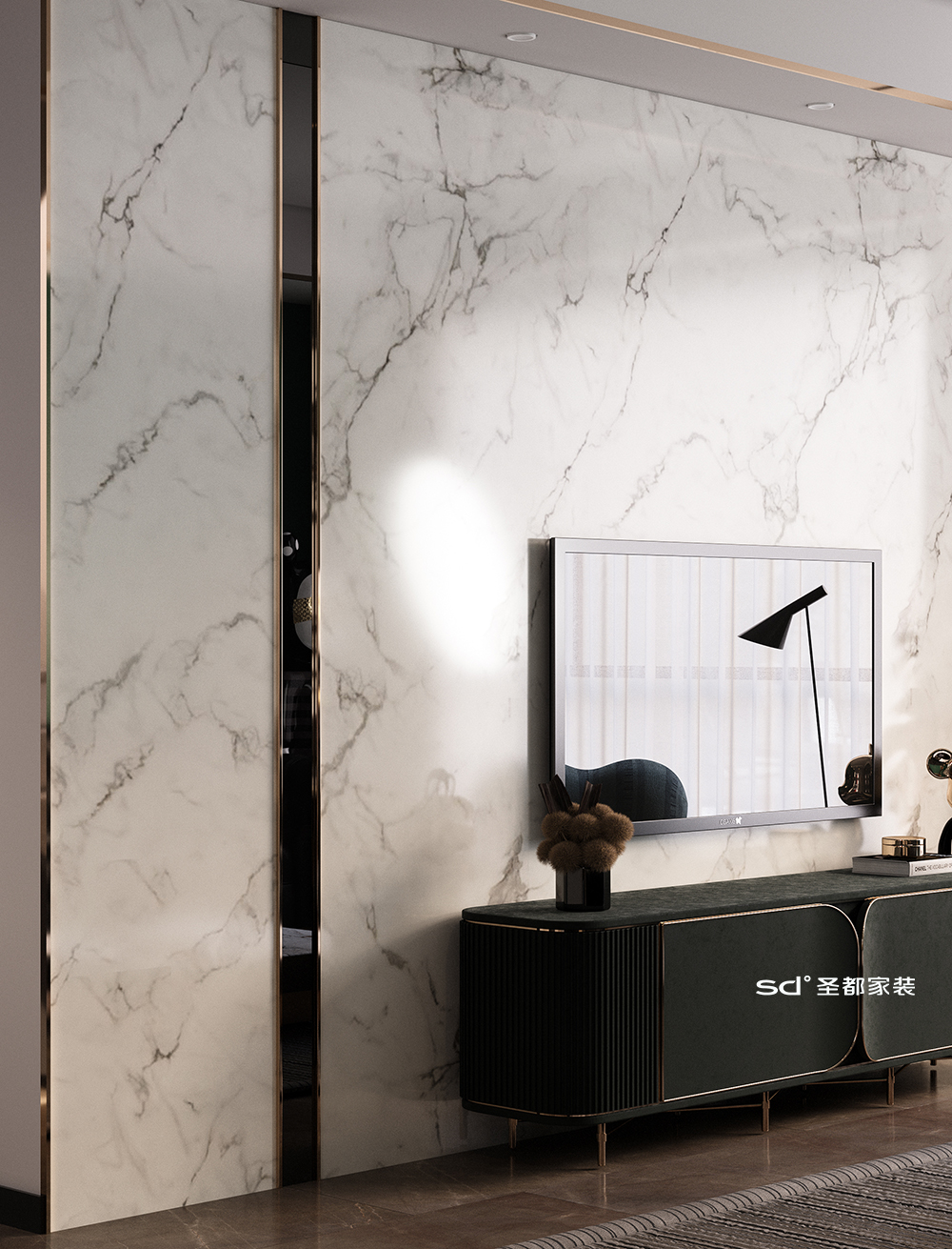 复古绿的叠墅丨中国浙江丨圣都家居装饰有限公司-11