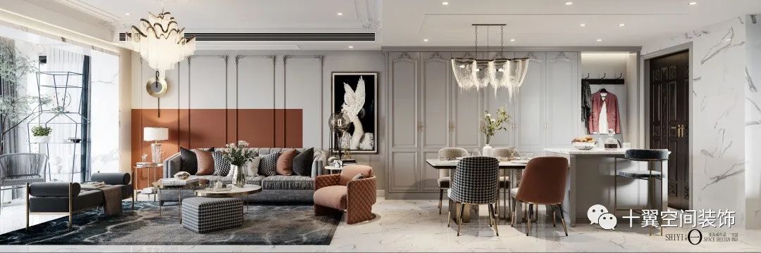 十翼空间浪漫轻奢法式设计丨中国大连丨十翼空间装饰-16