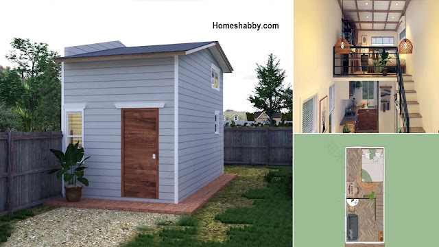 3·6米带卧室阁楼的小房子设计-2