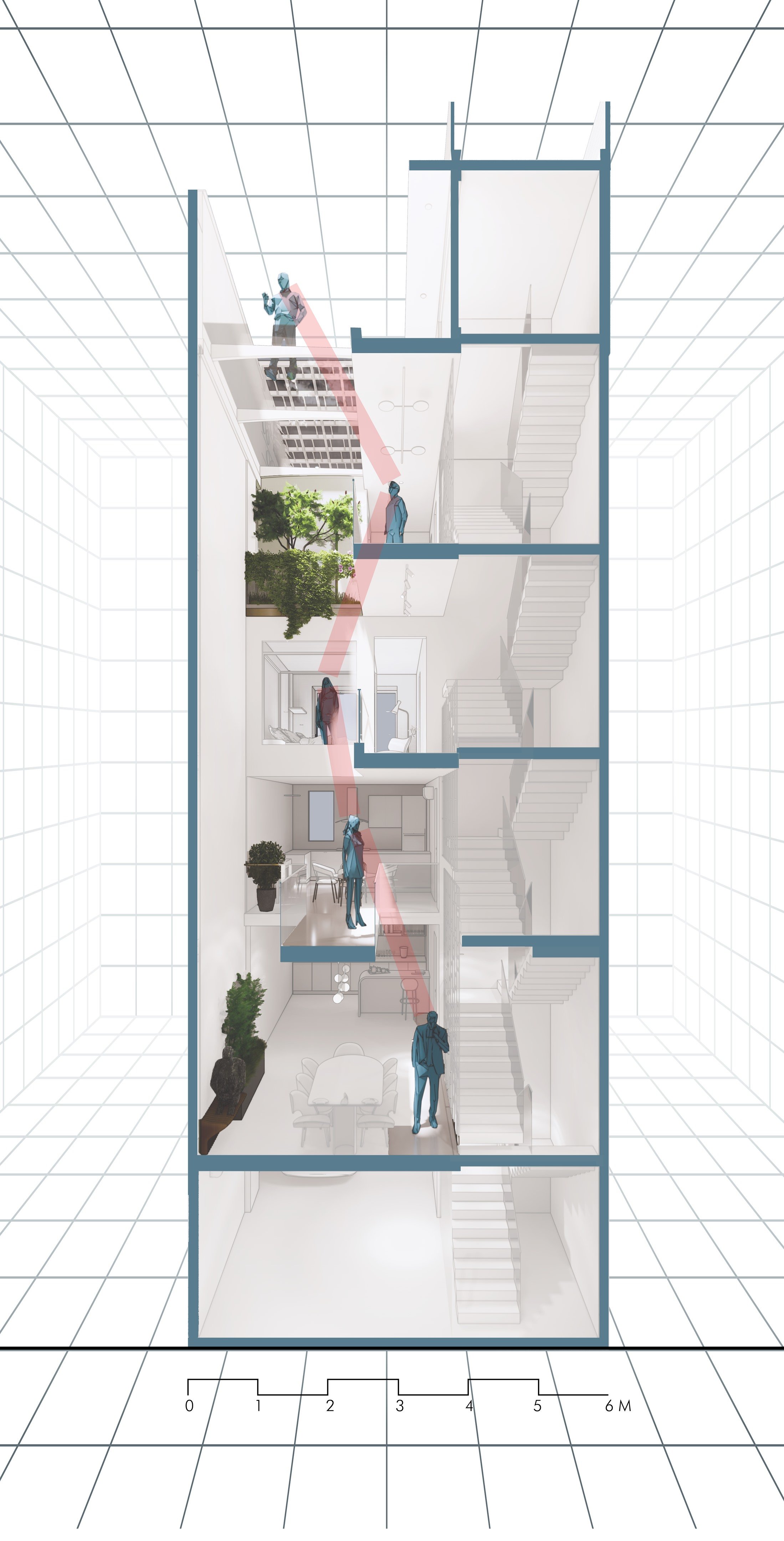 细长的房子丨印度新德里丨Spaces Architects@KA-33