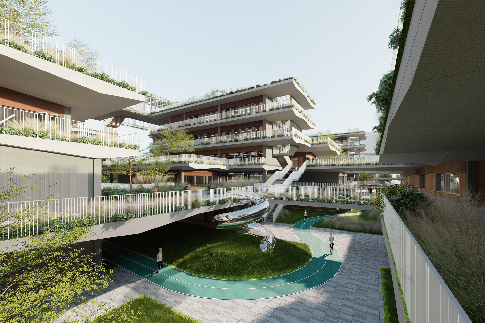 中标方案 | 立体书院：燕罗街道燕川九年一贯制学校新建工程 / 深大建筑设计院-拾陌工作室-0