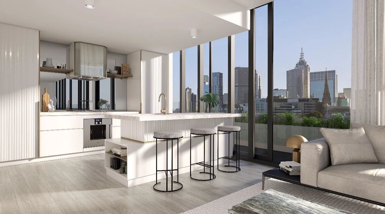 墨尔本 St Boulevard 项目,高科技定制窗户打造城市园林建筑-27