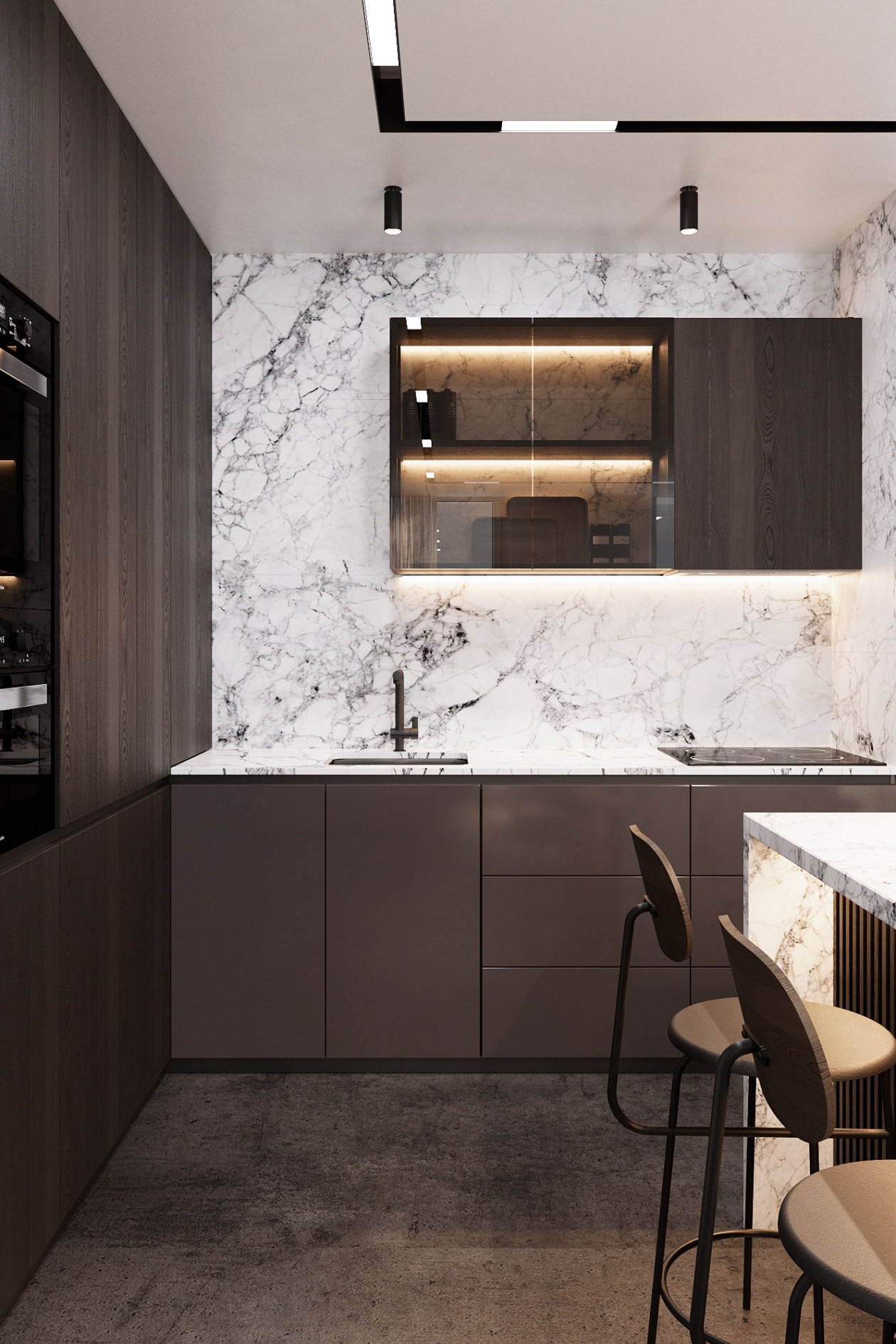 原木与大理石的碰撞 营造现代空间的品质感-3