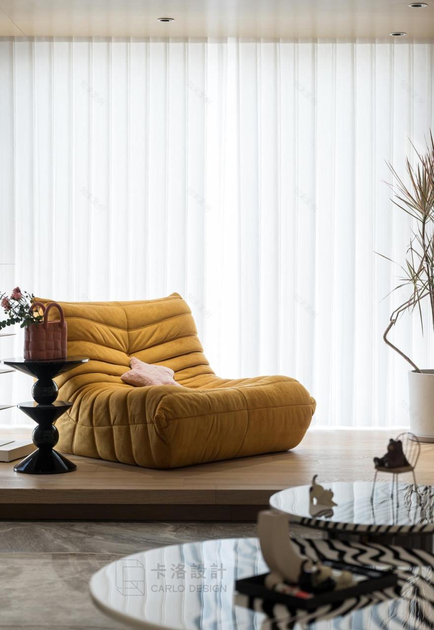 现代奢宅轻调 · 狭长户型的妙手改造-35