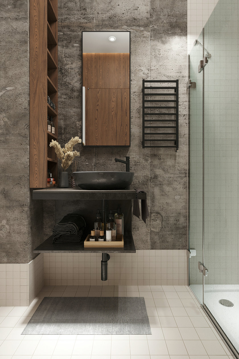 灰色系小空间公寓设计-17