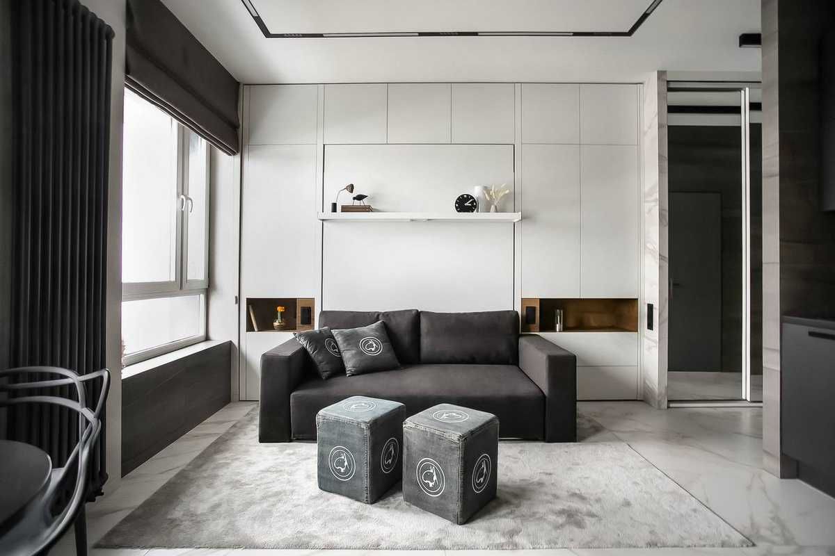 Маленькие Квартиры студии до 30 м2 (7 проектов) - Фото и планировка-211