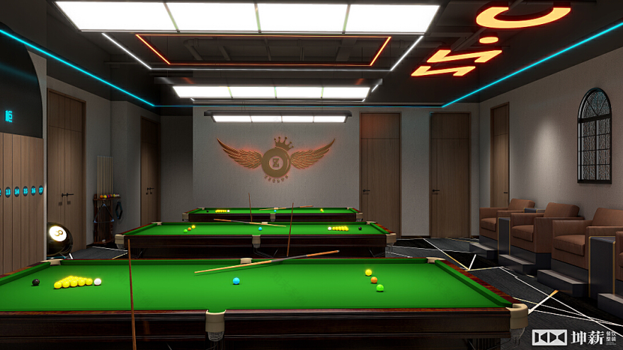 ZZ CLUB 台球室丨中国北京丨坤薪整装-24
