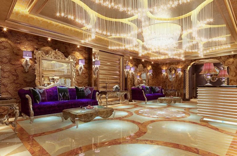 KTV大厅设计案例效果图2-0