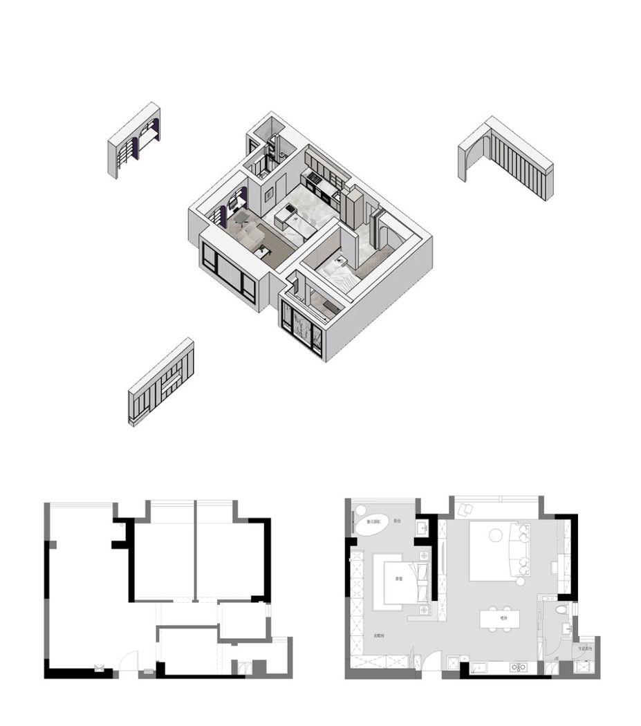 清羽设计丨平层丨来康康单身建筑师小姐姐的家-45
