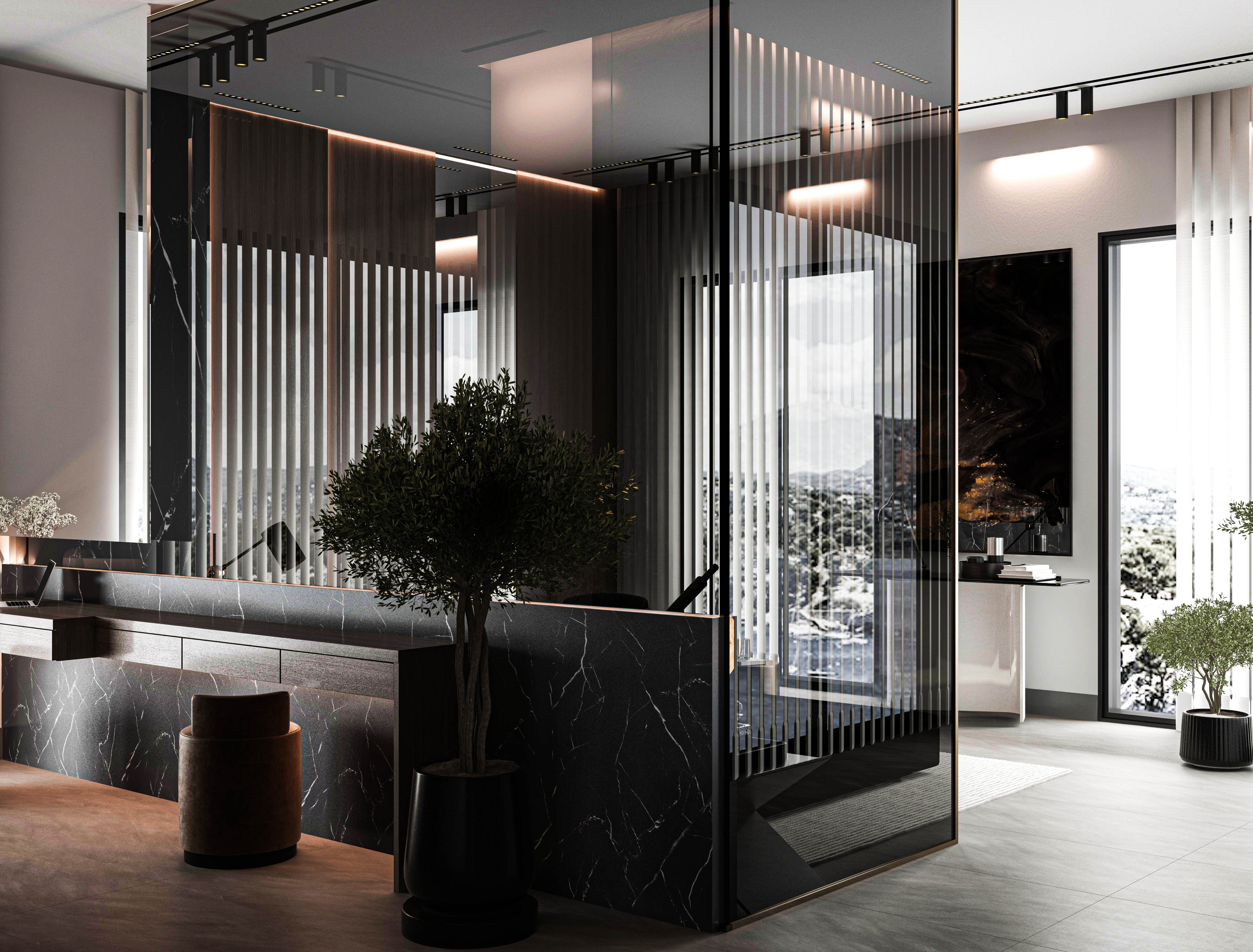 黑色概念别墅丨土耳其安塔利亚丨Görkem Bozkurt-16