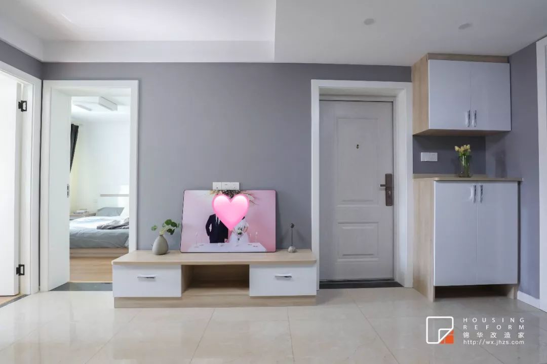 无锡沁园新村 60㎡老房爆改婚房,一室变两室,现代简约设计超赞!-56