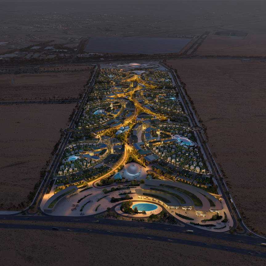 扎哈·哈迪德建筑事务所将为碧哈设计哈利德·本·苏丹城市总体规划-0