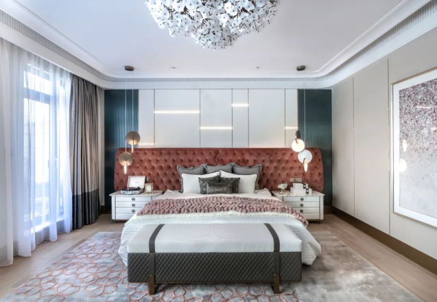 云麓公馆 | 法式柔美,450㎡别墅的曲线魅力-17