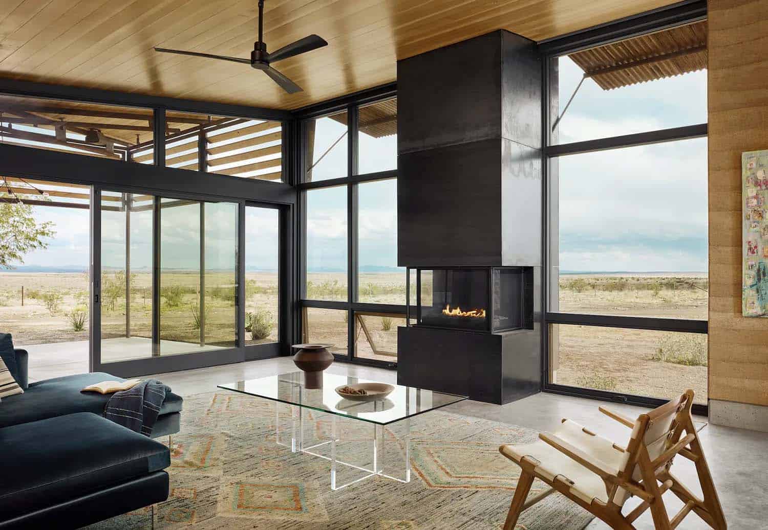 See this remarkable rammed earth house nestled on a Texas ranch-8