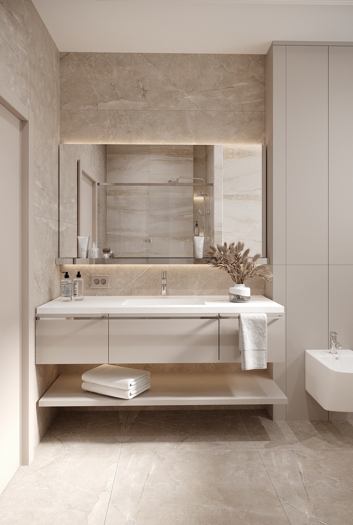 300平方米--浅色系空间设计-19