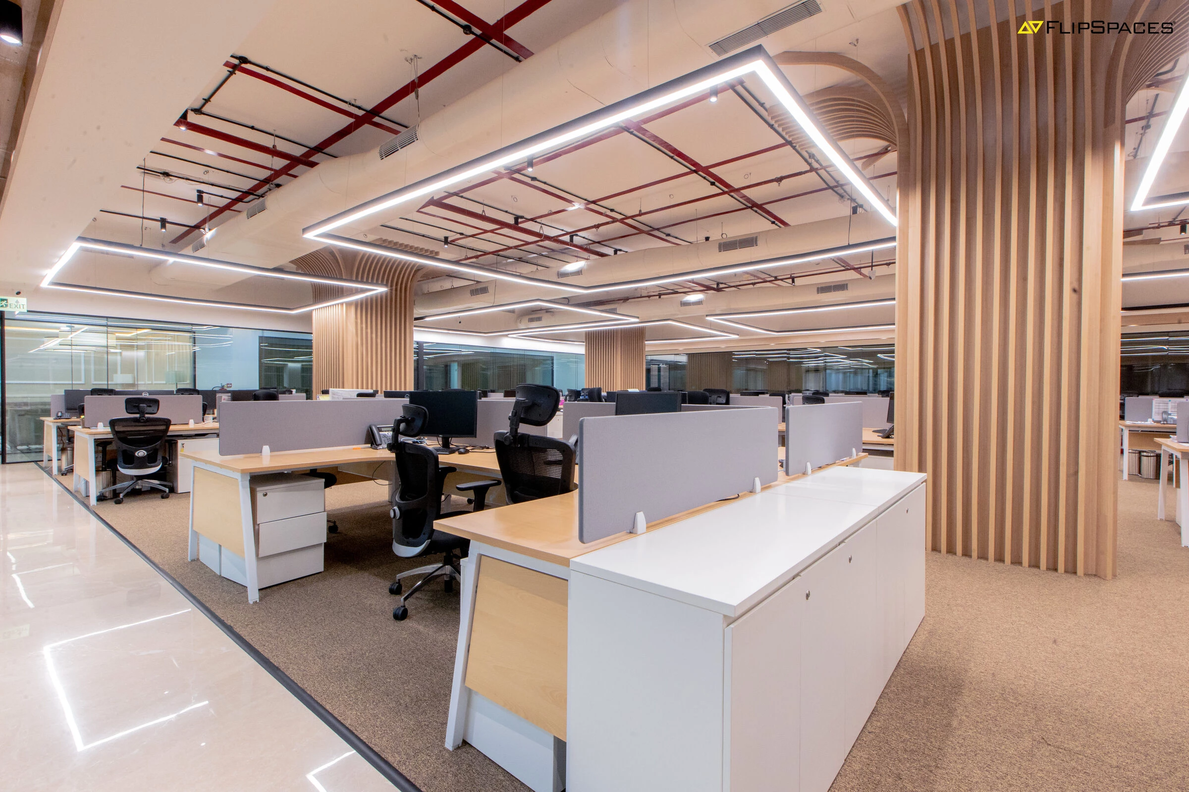 MMSI 办公室室内设计丨印度丨Flipspaces-12
