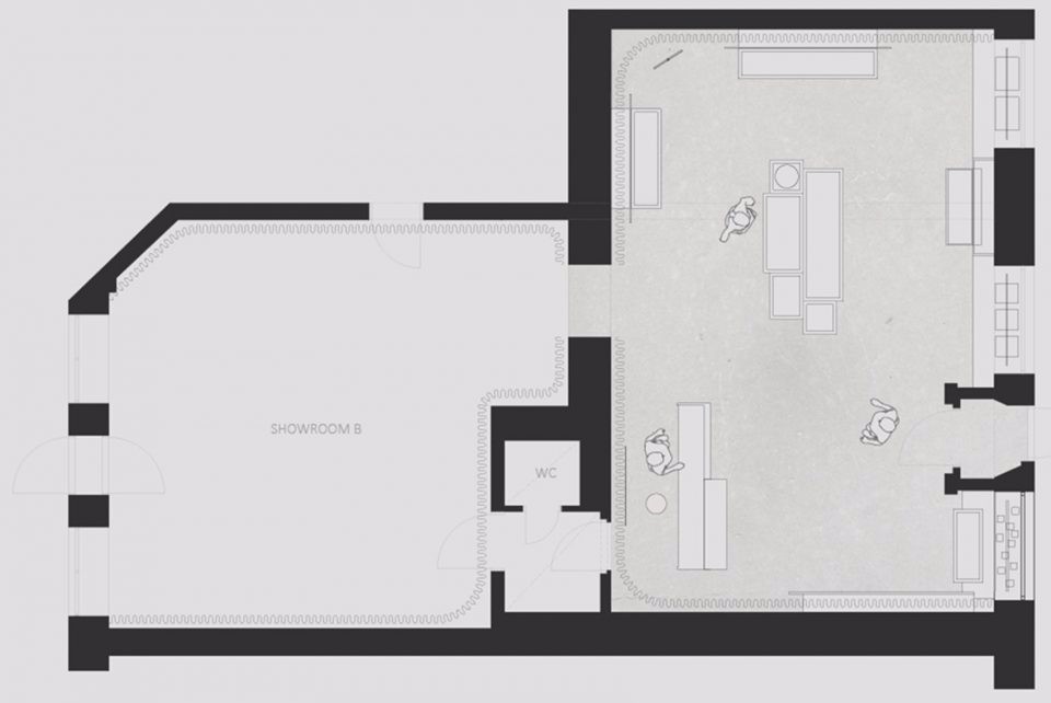 矩形空间“波浪”琥珀店-15