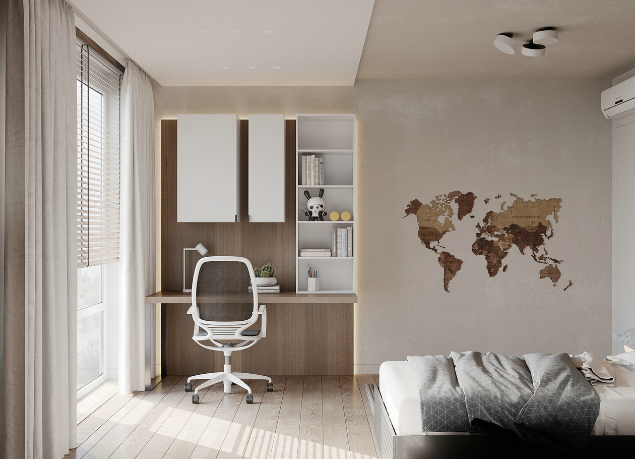 84㎡浅色系公寓设计-12