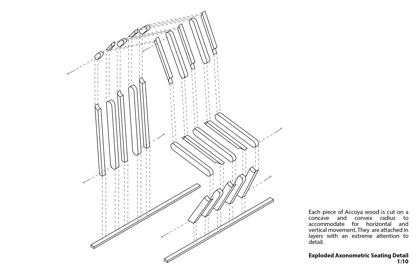 加拿大模块化的木质长椅装置-17