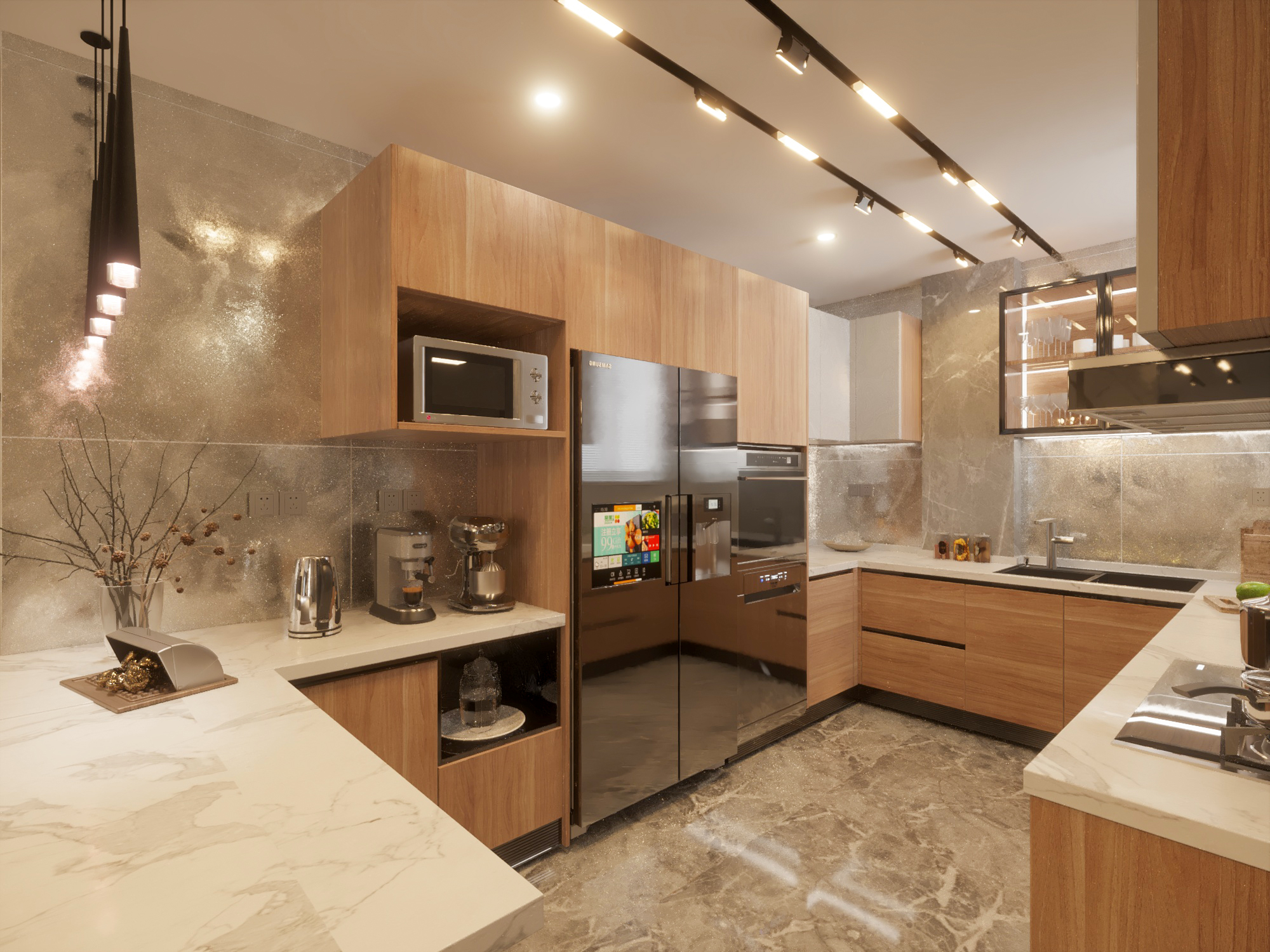 Apartment Kitchen Modern-3