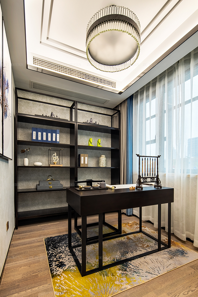 衢州开化 128㎡新中式楼盘样板房设计-25