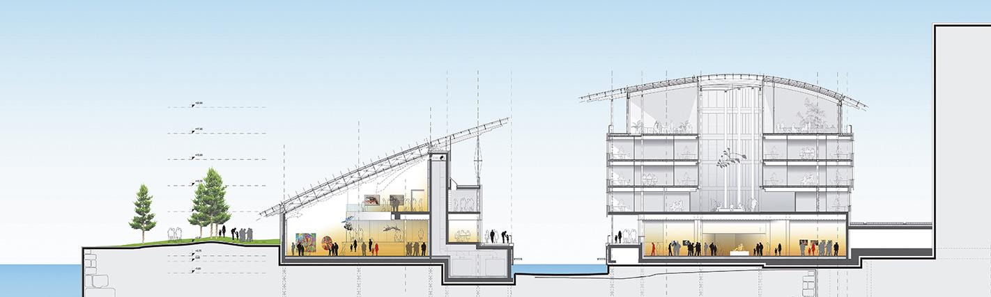 奥斯陆 Astrup Fearnley 现代艺术博物馆——木构玻璃建筑的公共空间创新-19