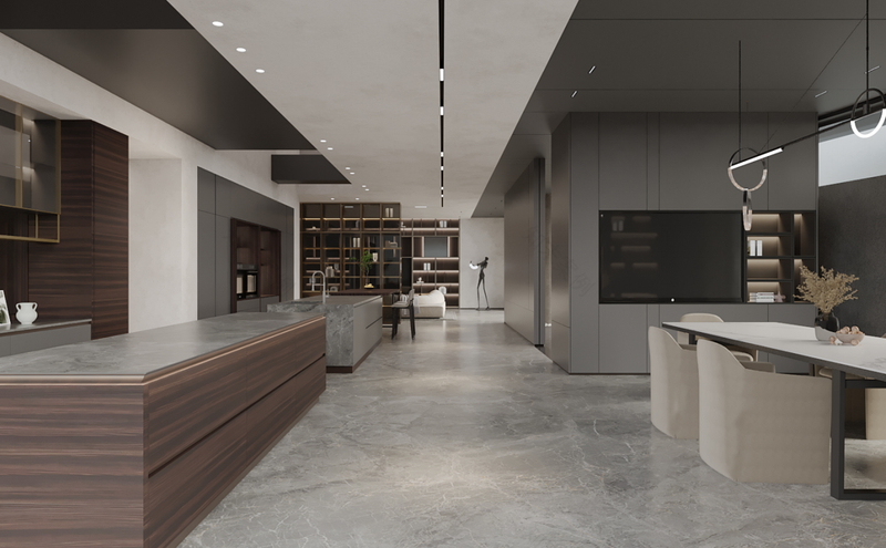 FUROM 高端定制木作总部展厅设计丨H 空间全案设计公司-7