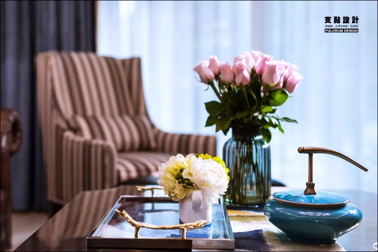 《忆时光》支点设计,现代美式风情融入温馨家居-23