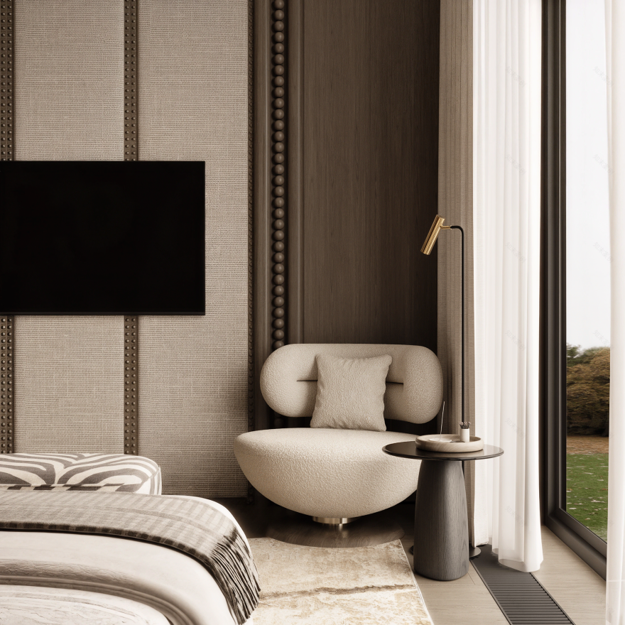 简约卧室丨俄罗斯莫斯科-9