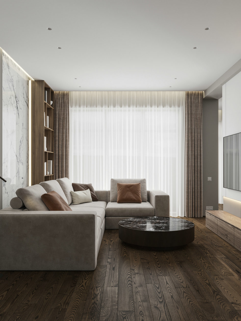 高级灰色系公寓设计-2
