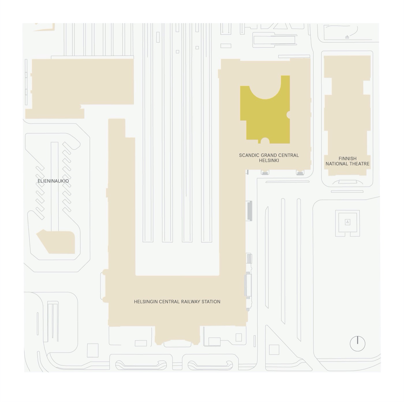 Scandic Grand Central Helsinki Courtyard | 绿色秘境酒店庭院设计-27