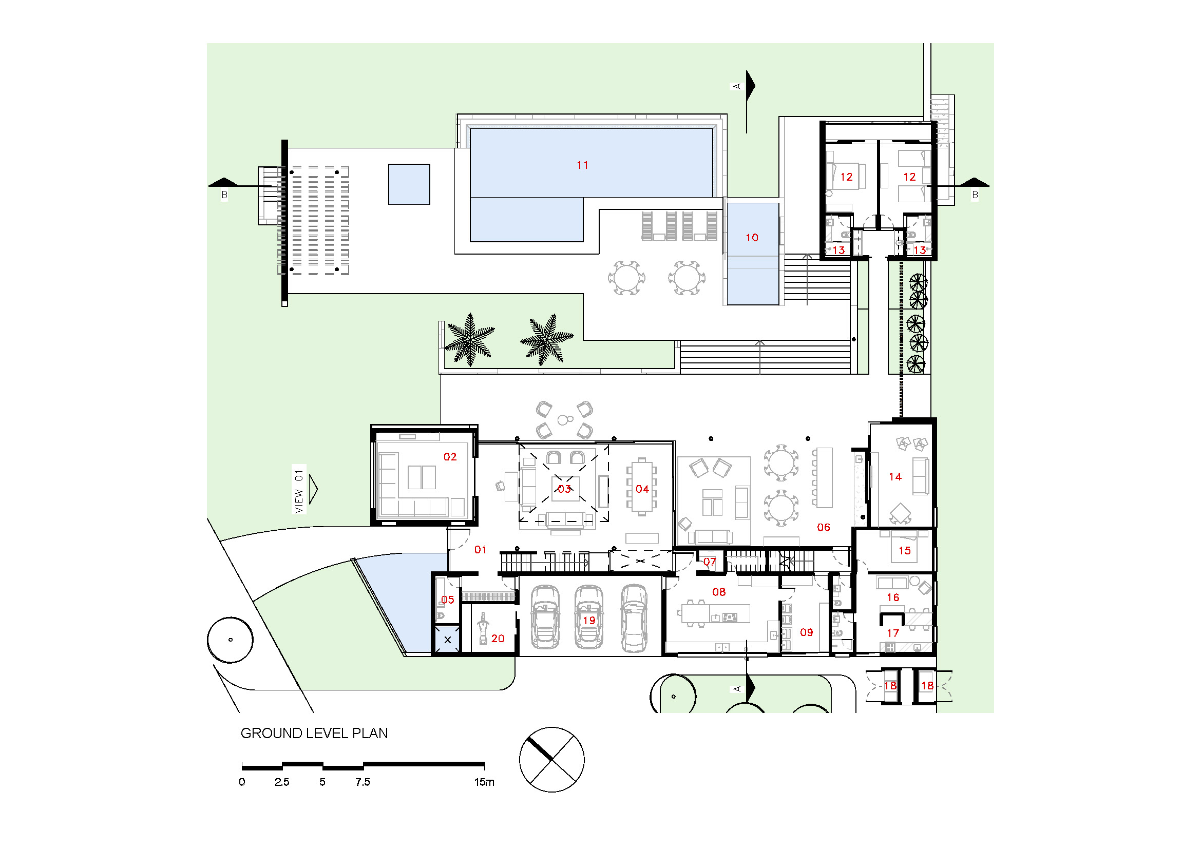 砖石与玻璃的交响乐——EL Residence 度假屋设计-22