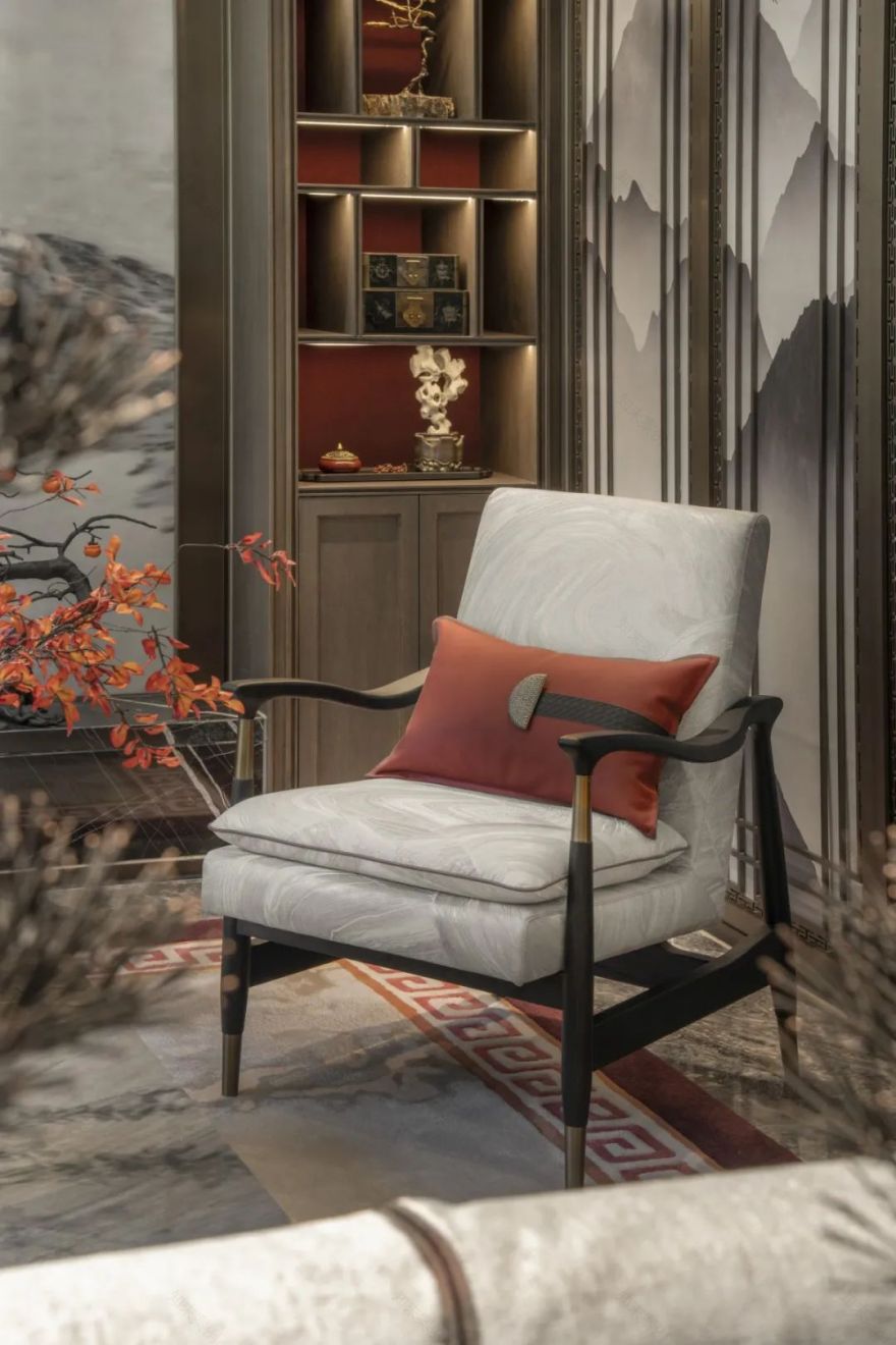 盛唐诗意,现代中式住宅设计丨中国宁波丨一然设计(上海,北京,深圳,沈阳)-49