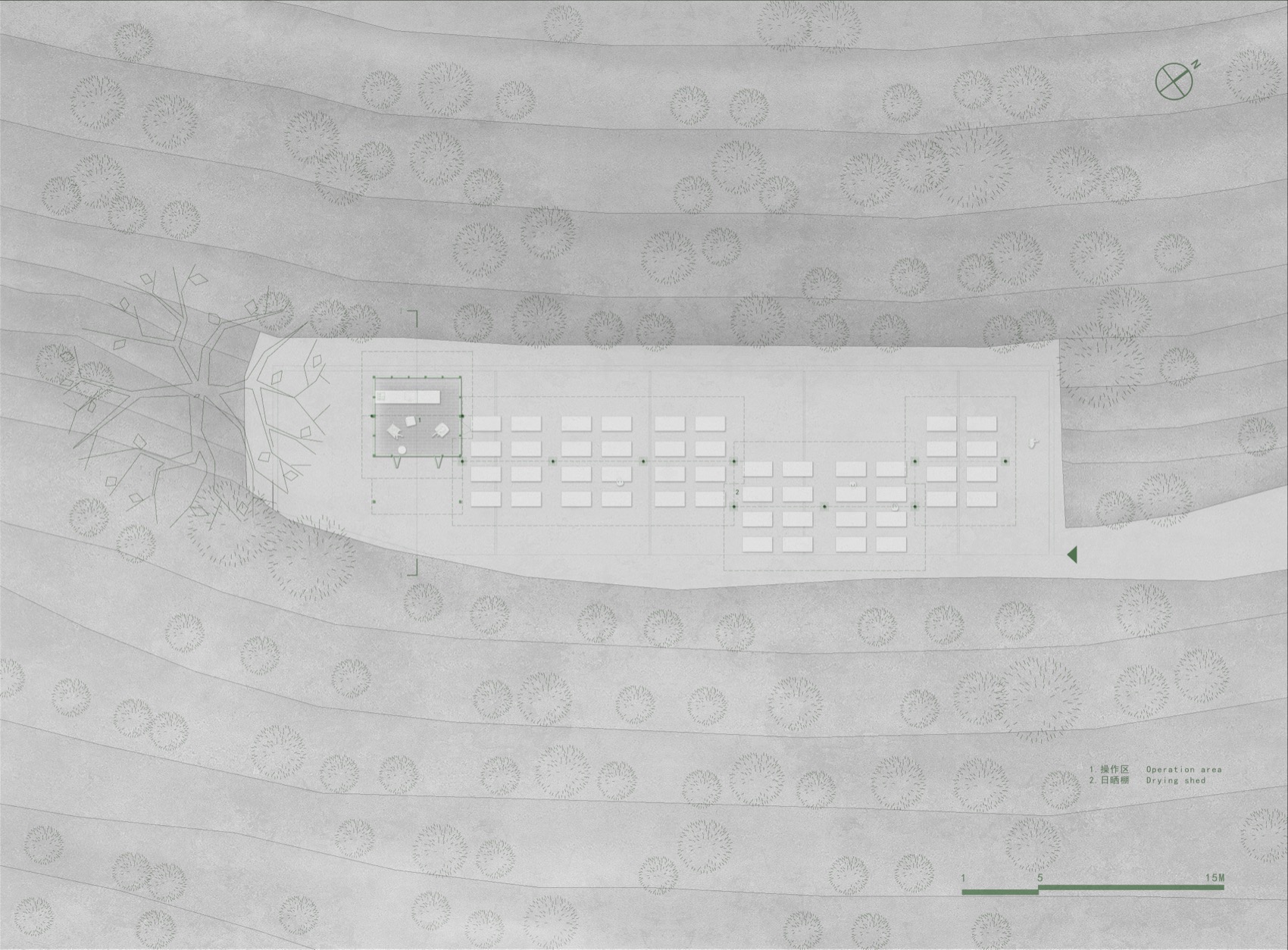 云南保山田田庄园咖啡晒场丨中国保山丨边缘计划建筑工作室-59