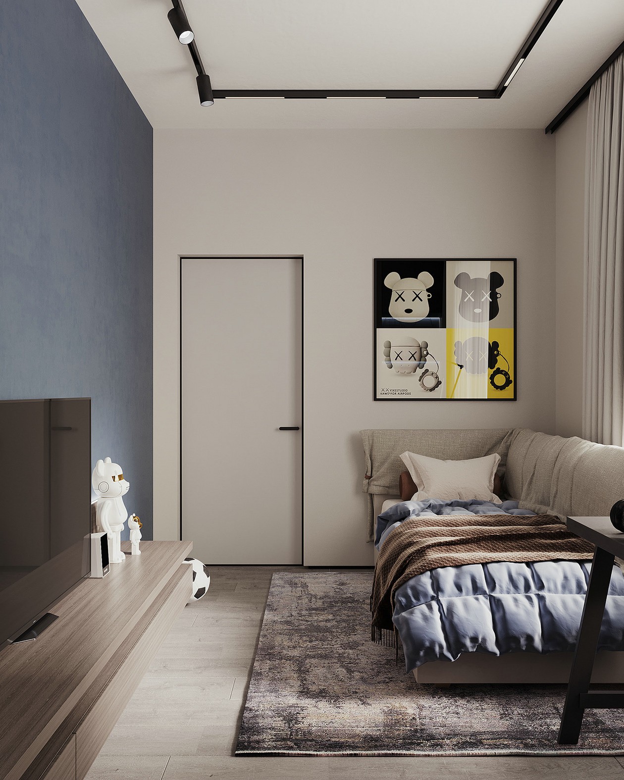 高级灰色系公寓设计-14