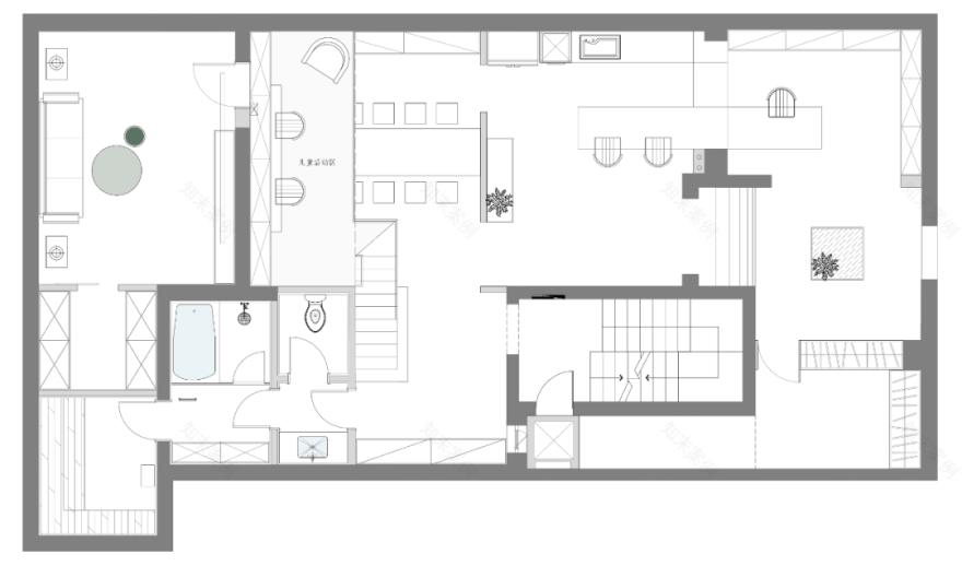 《暖茶》住宅设计丨中国天津丨末那识-43