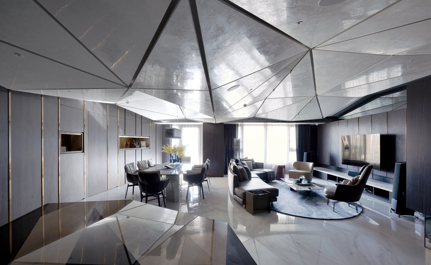 碧水波光——行一建筑的动态光影空间-8