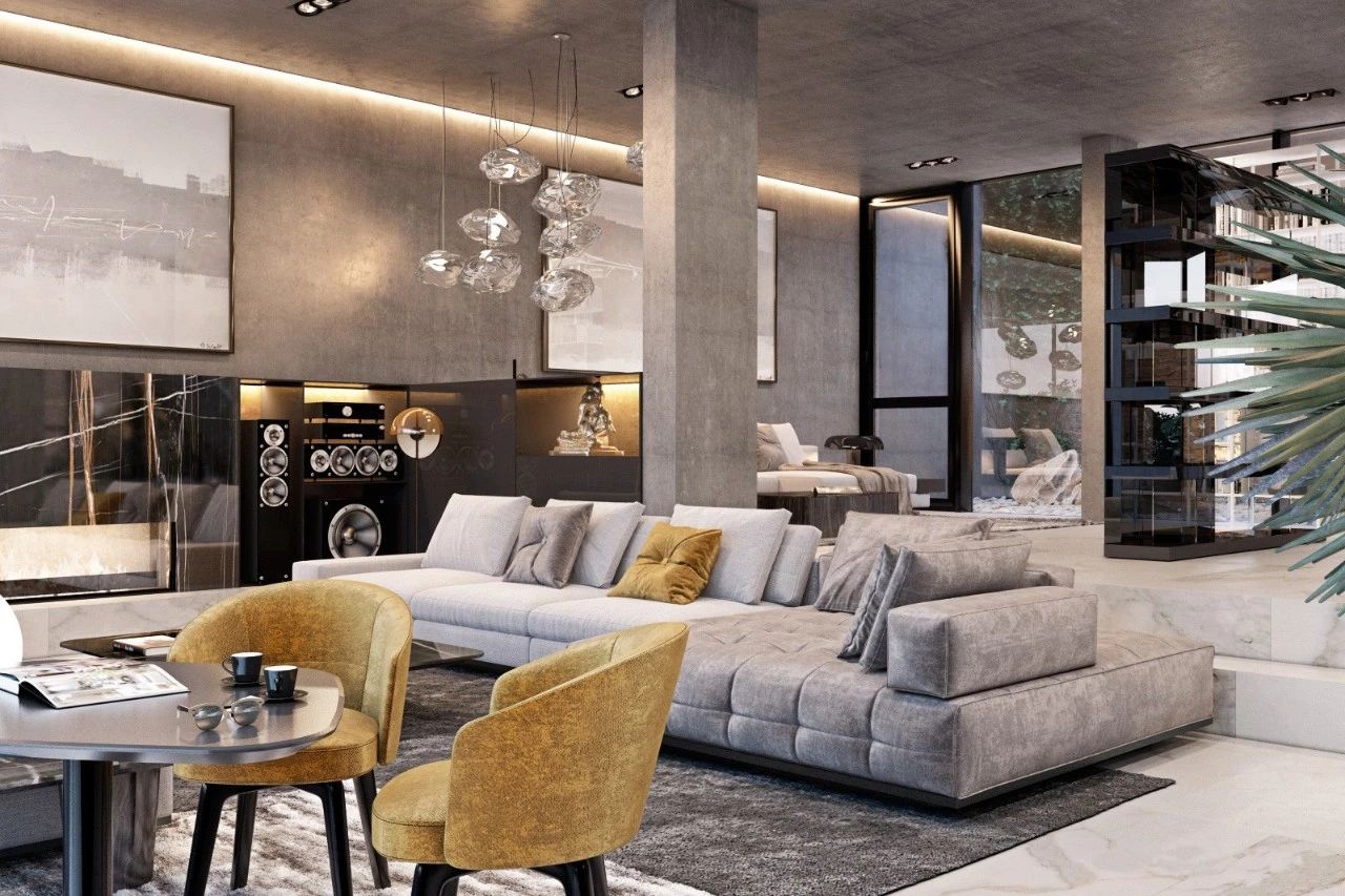 现代风别墅设计丨Diff.studio-56