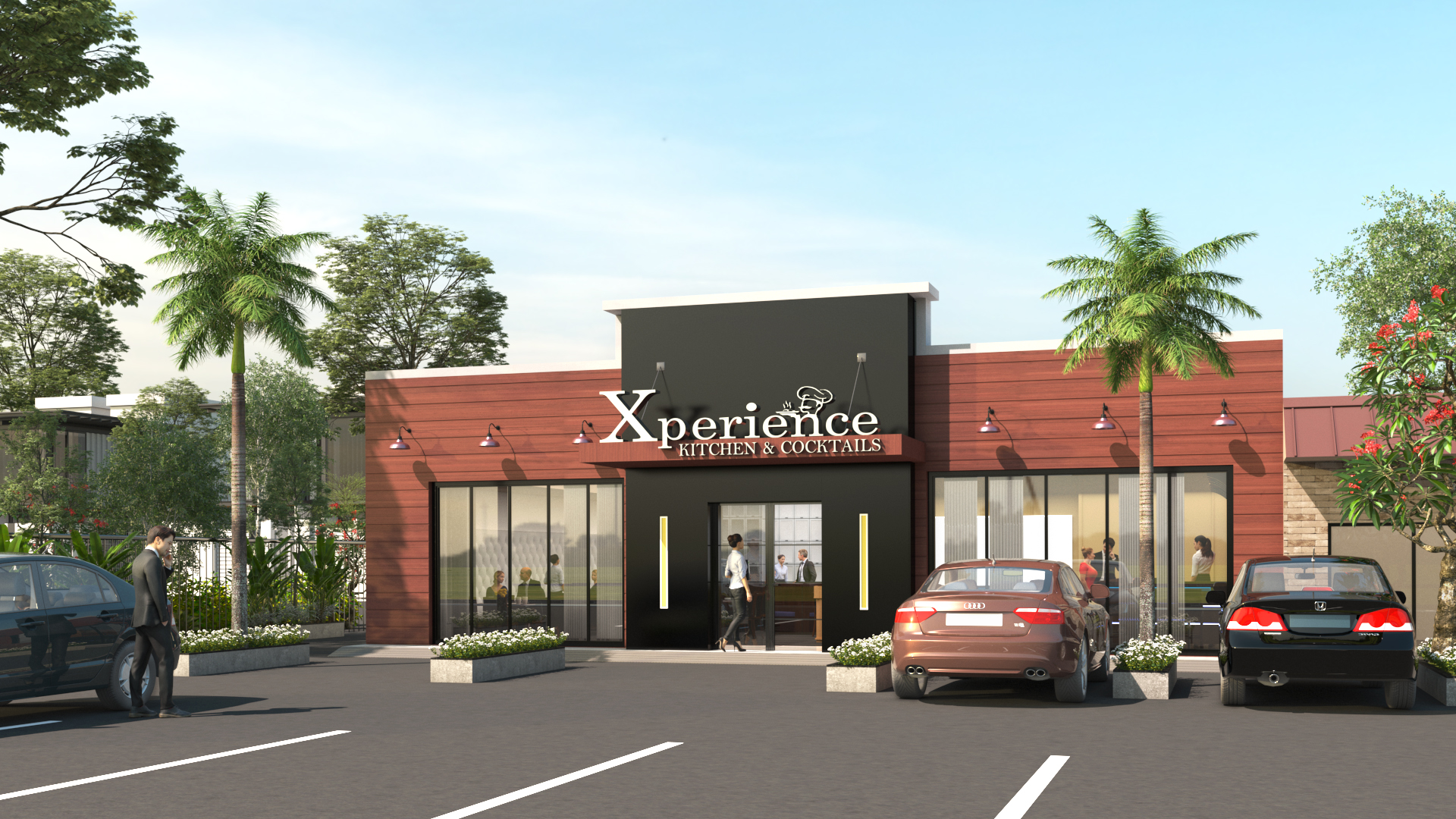 热带餐厅 3D 渲染丨Blueribbon 3D 动画工作室-7