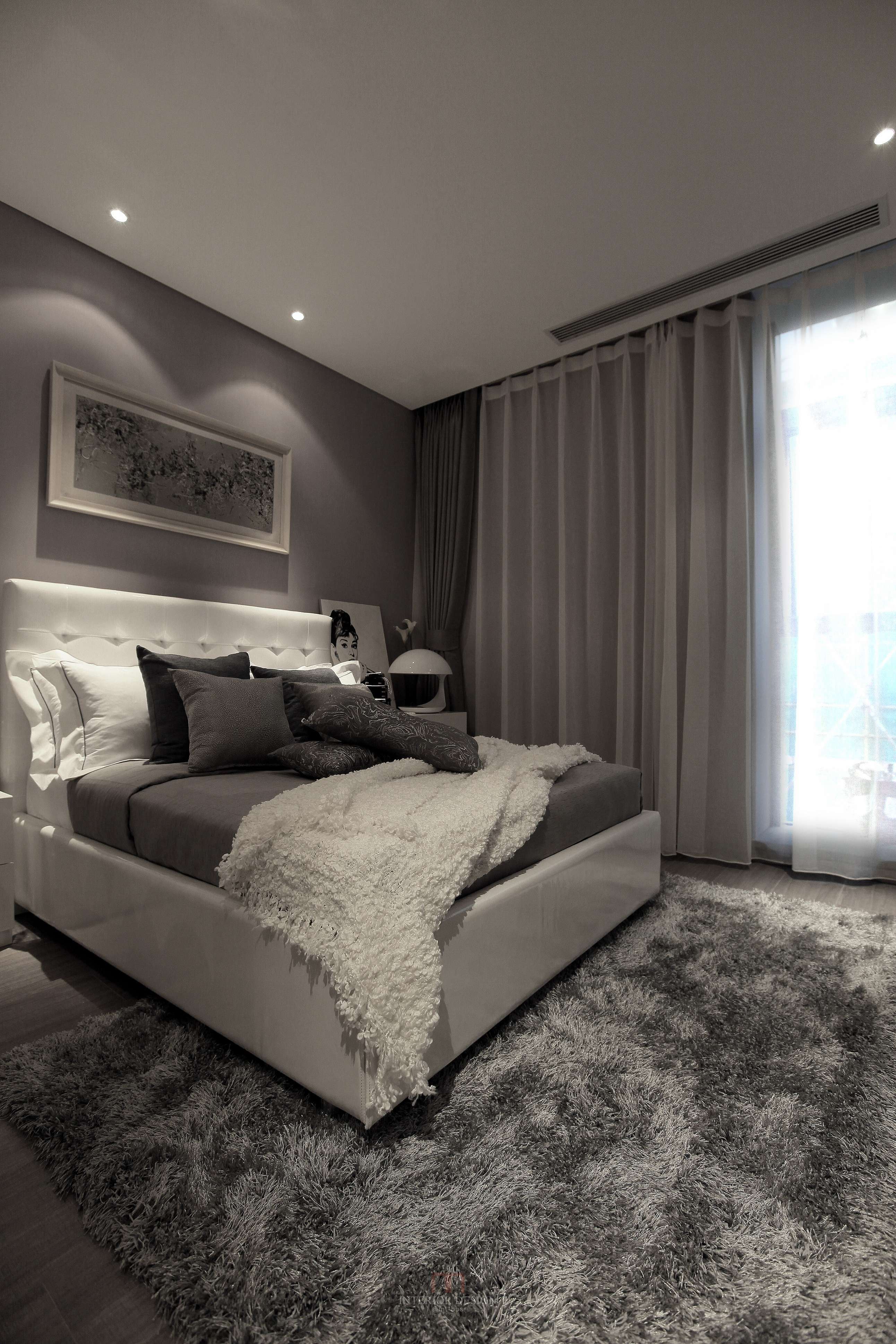 北京现代风格样板间      绽放-2-1