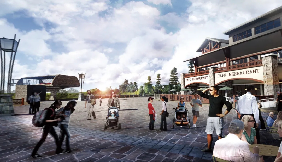 张家口太舞滑雪小镇山顶广场-9