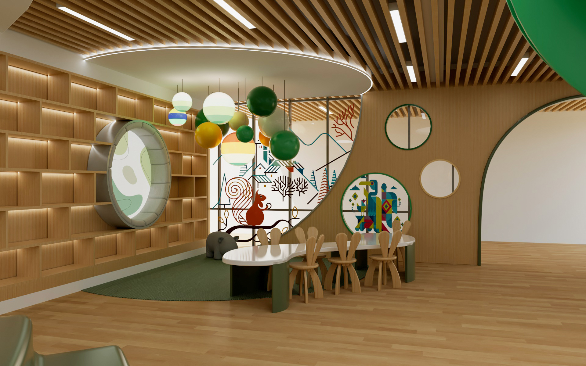 社区儿童活动室设计：流动的童趣容器-5