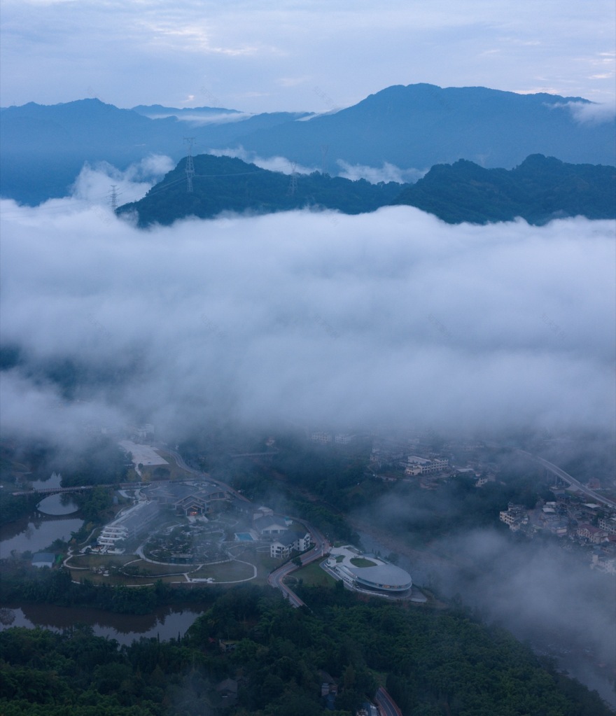 四川雅安周公山楠水阁温泉酒店会议中心丨中国雅安丨山间建筑-132