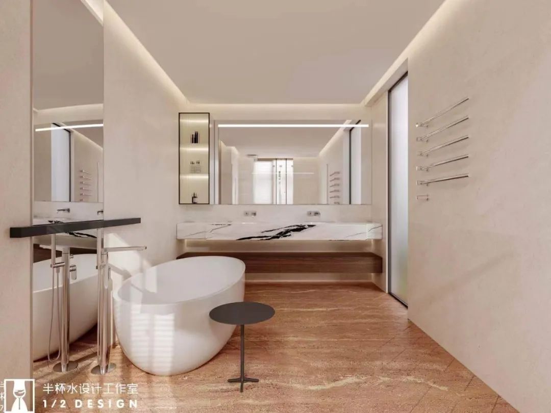 泊蔚法式现代风室内设计丨半杯水工作室-45